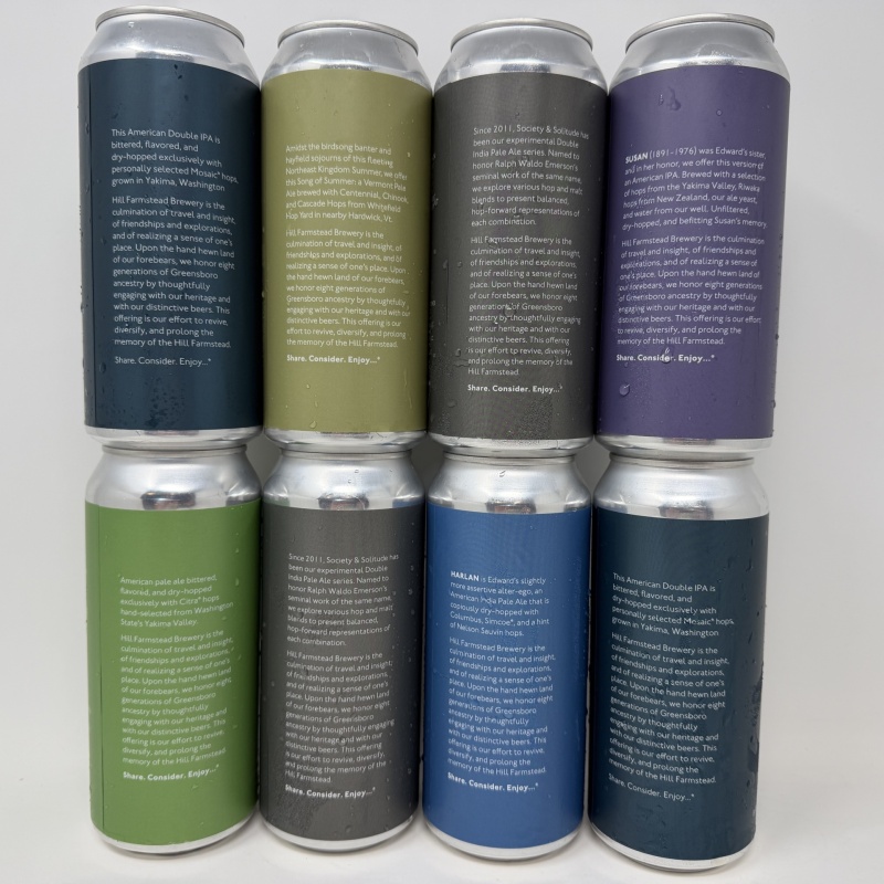 Hill Farmstead Brewery - Monthly IPA Mix 8-Pack - Edward Double Mosaic Citra Galaxy Motueka Mosaic Abner Harlan & More