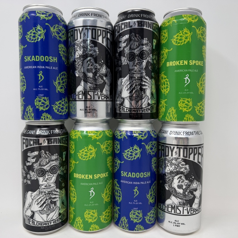 The Alchemist - Monthly Mix 8-Pack - Heady Topper Focal Banger Skadoosh Rapture Crusher & More
