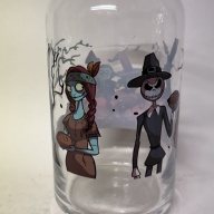 NIGHTMARE BEFORE CHRISTMAS GLASS