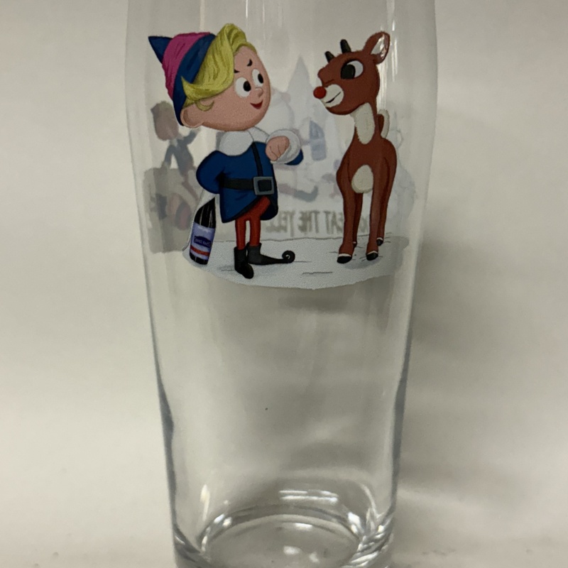 DONT EAT THE YELLOW SNOW CHRISTMAS GLASS - MISFITS