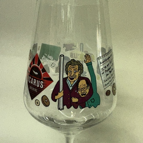 ICARUS FOR THE REST OF US ( FESTIVUS ) CHRISTMAS GLASS