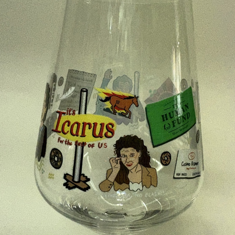 ICARUS FOR THE REST OF US ( FESTIVUS ) CHRISTMAS GLASS