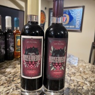 Pips Meadery Vanilla Boysenberry + Boysenberry (2 bottles total)