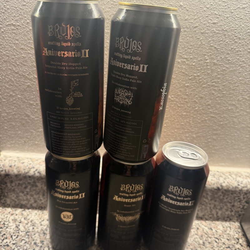 24 Hours! Brujos Brewing 5 Pack Aniversario Troon Rar Lyric Anniversary