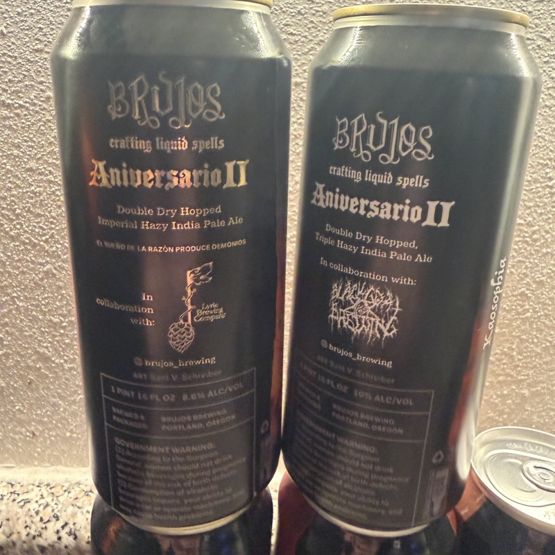 24 Hours! Brujos Brewing 5 Pack Aniversario Troon Rar Lyric Anniversary