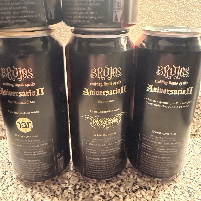 24 Hours! Brujos Brewing 5 Pack Aniversario Troon Rar Lyric Anniversary
