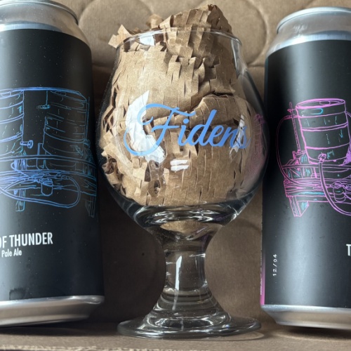 Fidens 4 pack with tulip glass