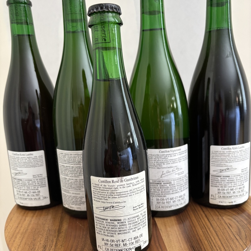 Cantillon - 5 vintage bottles