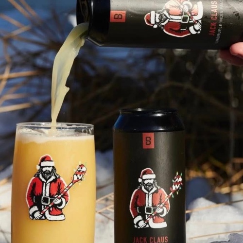 Bakes JACK CLAUS QUADRUPLE IPA & GLASS