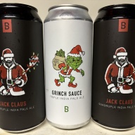 Bakes Grinch Sauce & Jack Claus 2025 Christmas Beers Triple IPA TIPA Quadruple QIPA