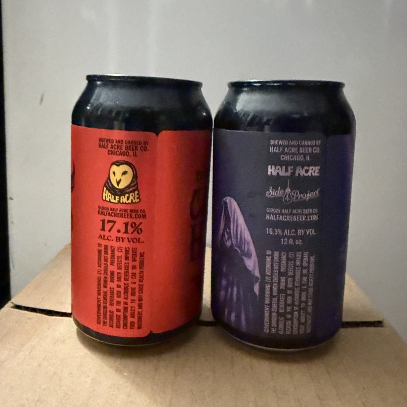 Half Acre Triple Barrel Catch Hell and Double Barrel Generational - Side Project collab