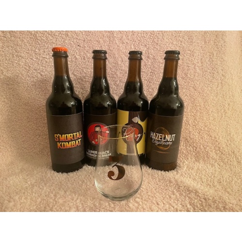 3 Sons Beer + Glass