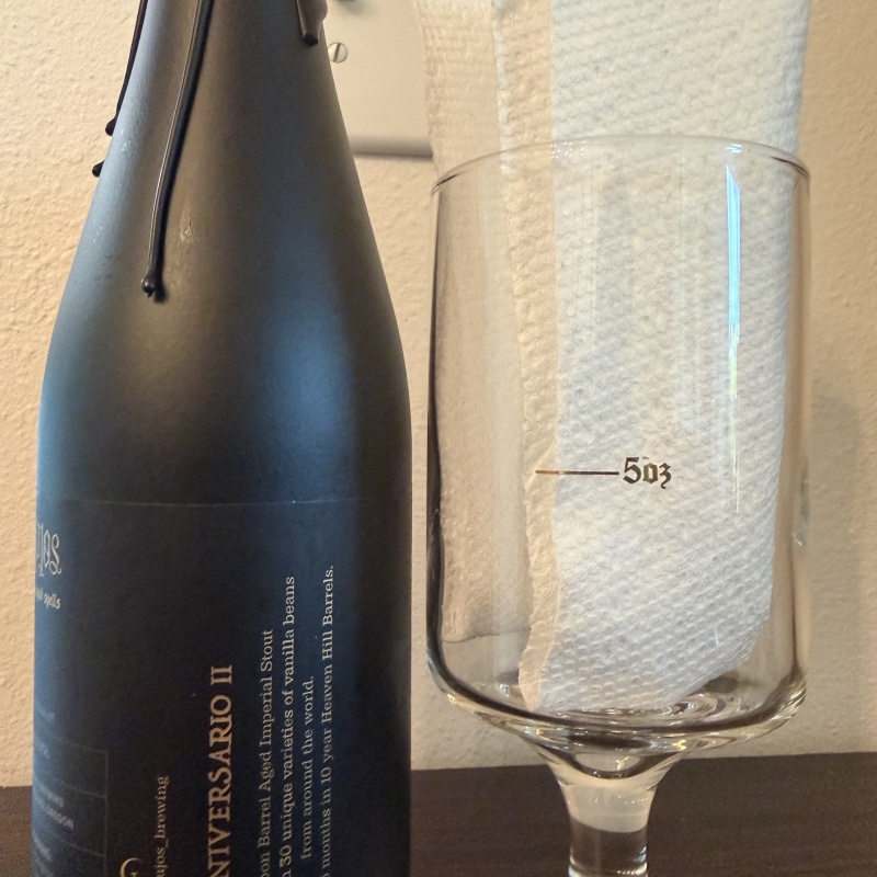 24 Hours! Brujos Aniversario II Anniversary Imperial Stout + Glass!