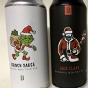 Bakes Grinch Sauce & Jack Claus 2025 Christmas Beers Triple IPA TIPA Quadruple QIPA & Big Bakes