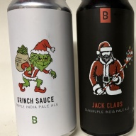 Bakes Grinch Sauce & Jack Claus 2025 Christmas Beers Triple IPA TIPA Quadruple QIPA & Big Bakes