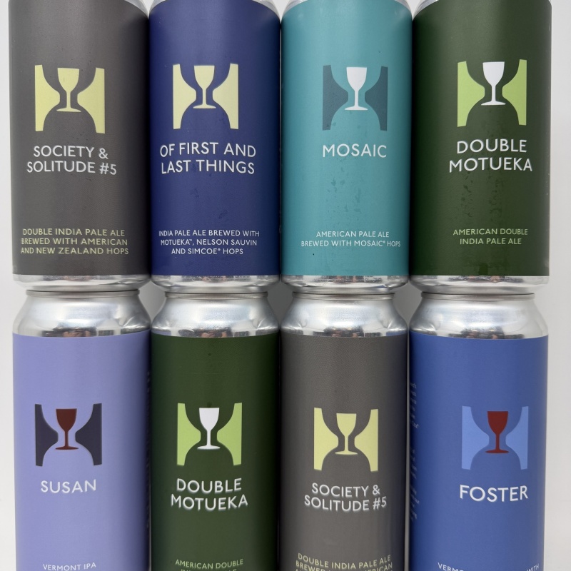 Hill Farmstead Brewery - Monthly IPA Mix 8-Pack - Edward Double Mosaic Citra Galaxy Motueka Mosaic Abner Harlan & More