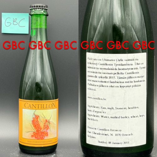 Cantillon Tyrnilambic Baie D’Argousier Lambic 375ml 2018