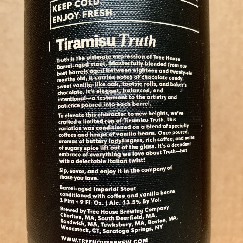 Tree House Tiramisu Truth 750ml 2025