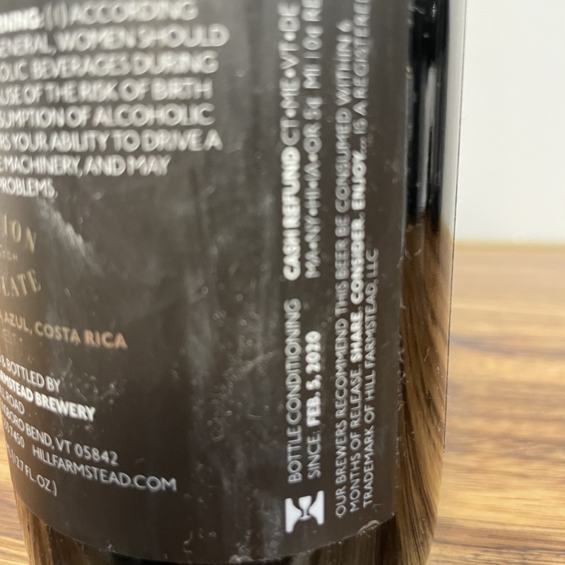 Hill Farmstead Damon Dandelion 2020 Bottling