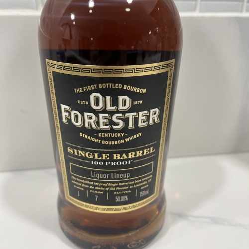Old forester single barrel