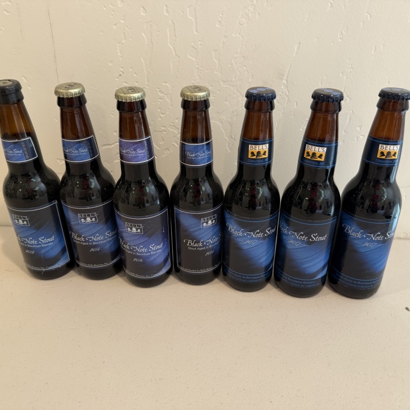 Bell's black note, mixed years 7 bottles