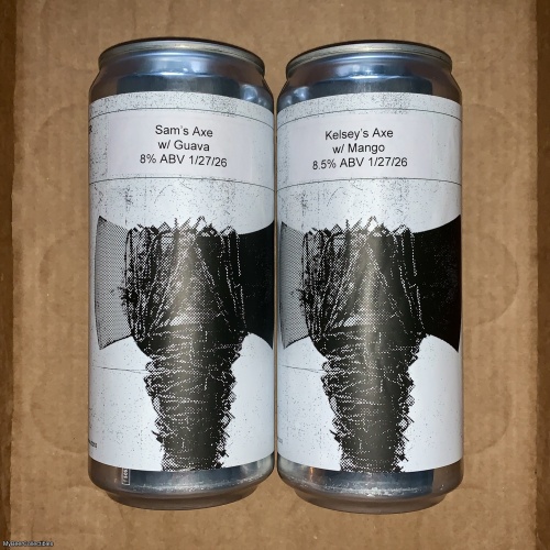 2x Fidens Crowlers Sam’s Axe w/ Guava, Kelsey’s Axe w/ Mango