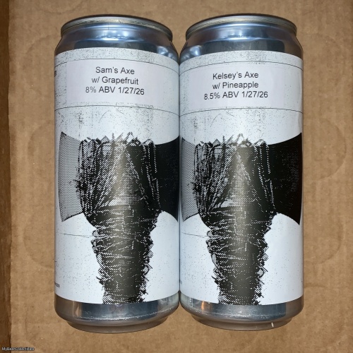 2x Fidens Crowlers Sam’s Axe w/ Grapefruit, Kelsey’s Axe w/ Pineapple