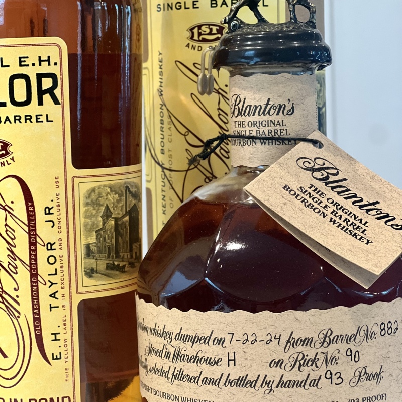 Blantons & EH Taylor Single Barrel (2 Bottles)