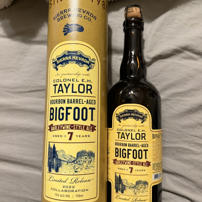 EH Taylor Bourbon Barrel Aged Bigfoot Beer