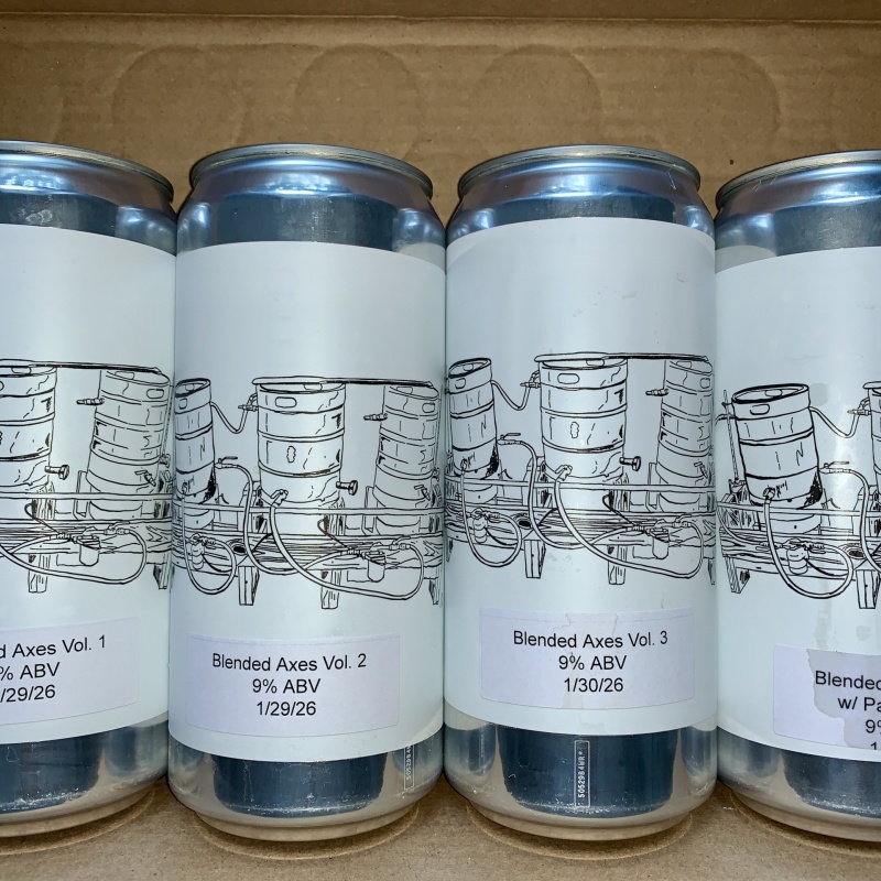 4x Fidens Axe Week Crowlers Blended Axes Vol. 1, 2, 3, 4