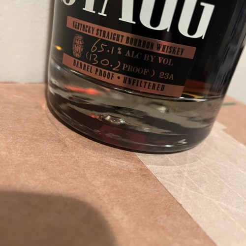 STAGG 23A 130.2 PROOF BOURBON