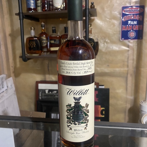 Willett straight rye whiskey rare release 11 year rye