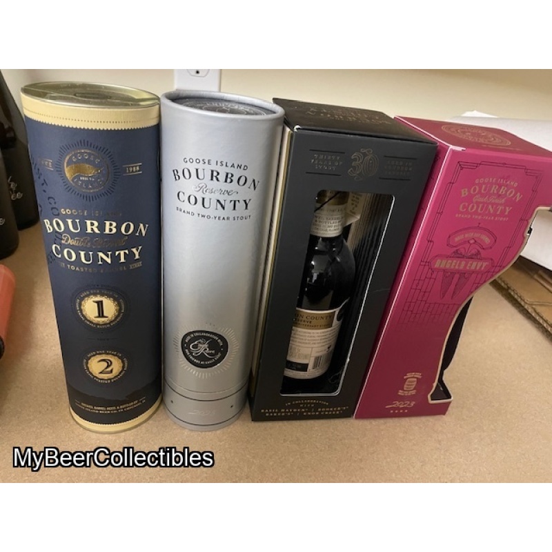 4 bottles Goose Island Bourbon County