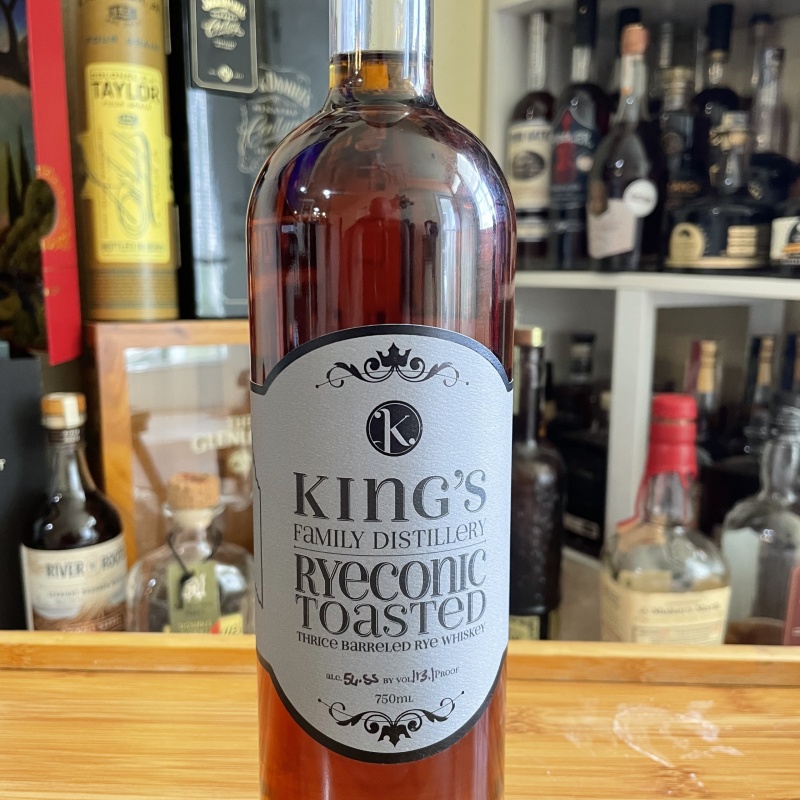 King’s family distillery Ryeconic Toasted!! Free shipping!!