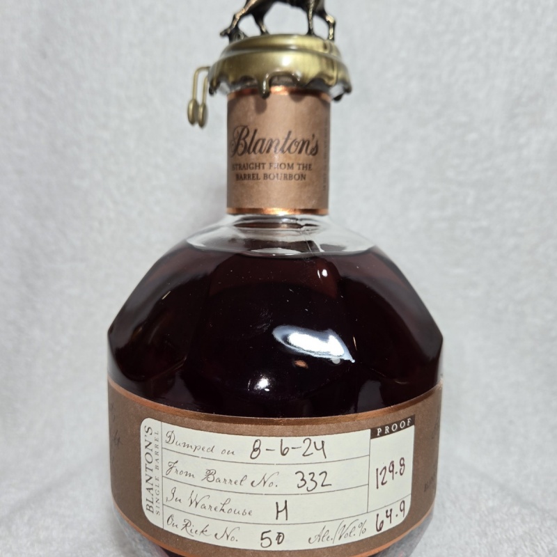 Blanton's Straight from the Barrel "O" 8/6/24