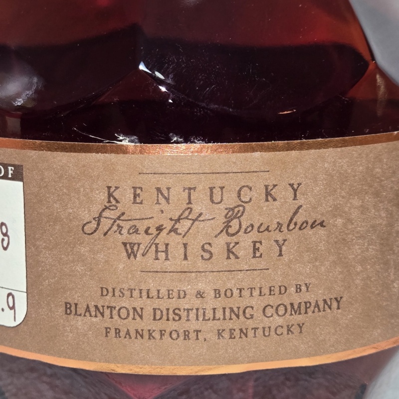 Blanton's Straight from the Barrel "O" 8/6/24
