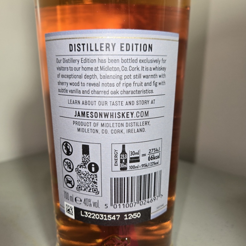 Jameson distillery release edition Midleton