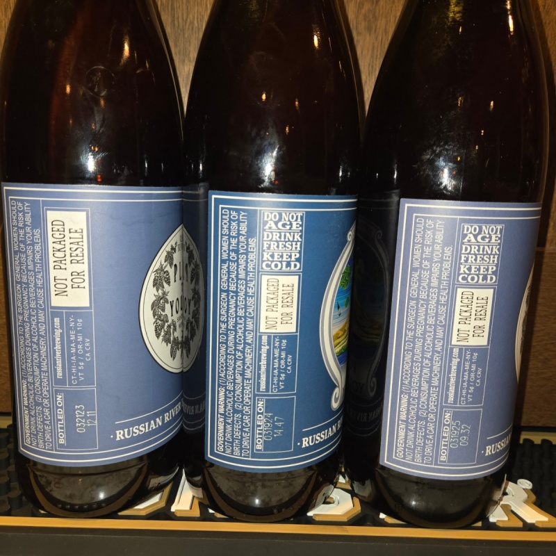 Pliny the younger 2025, 2024 and 2023 bottles