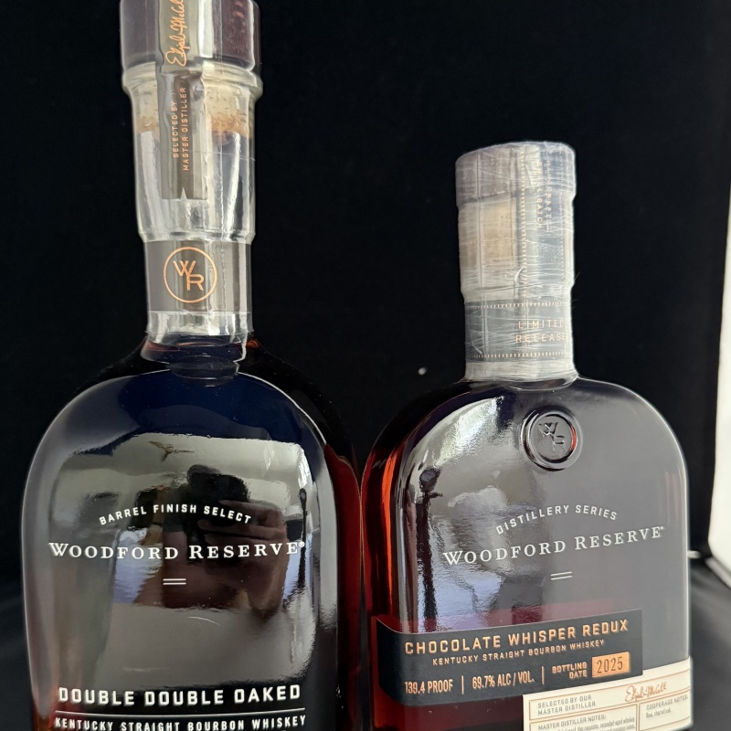 Woodford Reserve x 2 - Double Double Oaked & Chocolate Whisper Redux (2025)