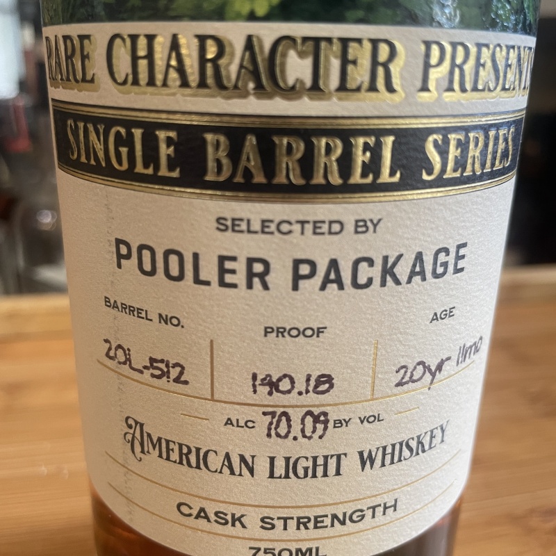 Rare Character 20 Year American Light Whiskey(Hazmat)!!!