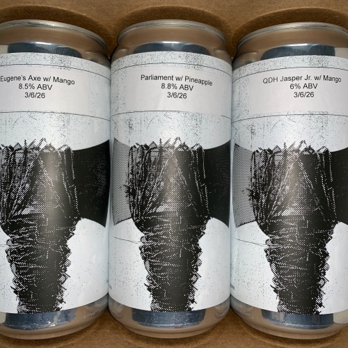 3x Fidens Crowlers Parliament w/ Pineapple, QDH Jasper Jr w/ Mango, Eugene’s Axe w/ Mango