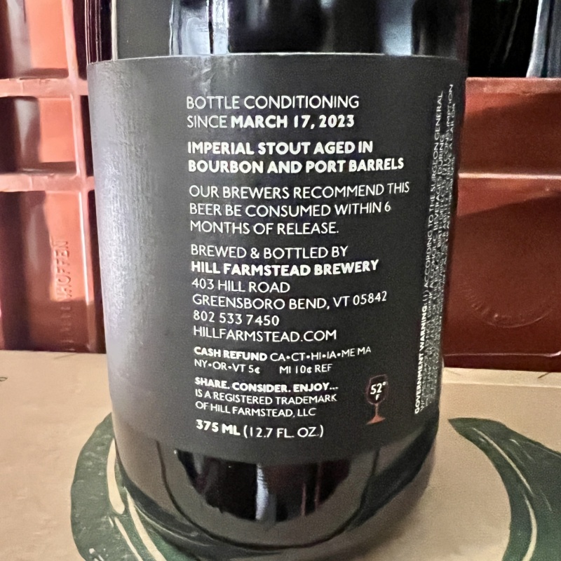 ** Hill Farmstead Damon Bourbon Port**