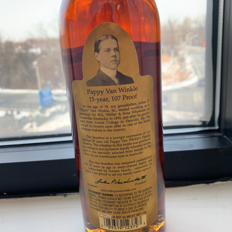 Pappy Van Winkle 15 Year 2025 Release