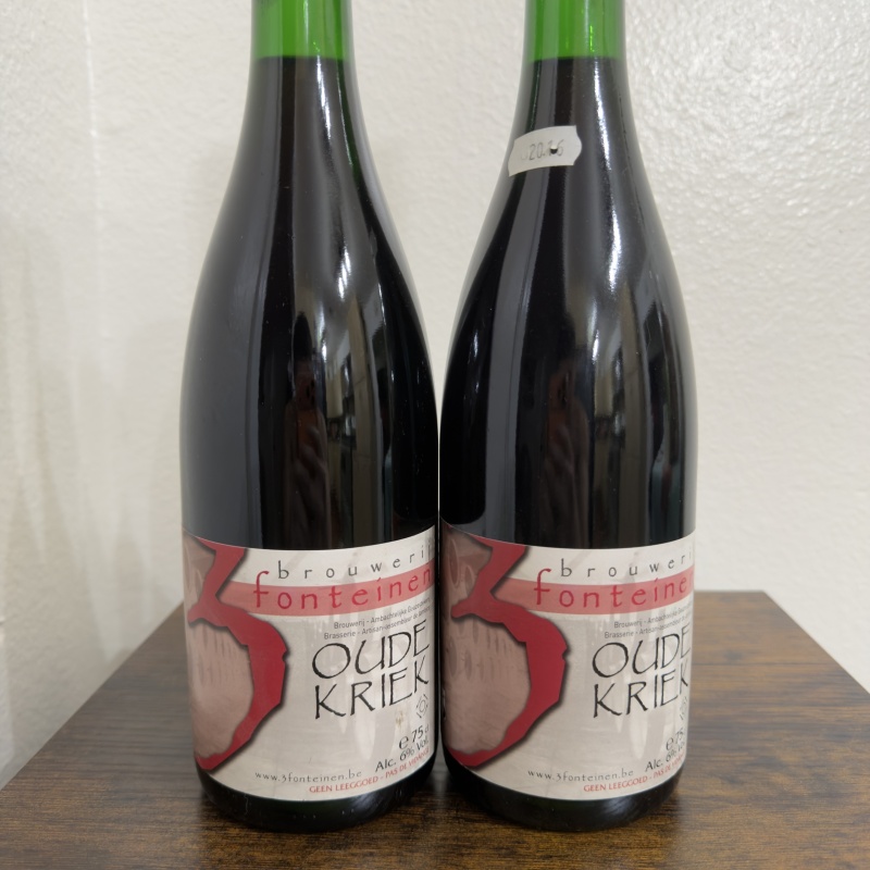 2x Brouwerij Fonteinen Oude Kriek Belgian Lambic Bottles
