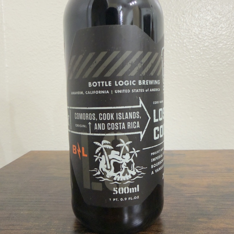 Bottle Logic Brewing Lost Coordinates 2022 - Bourbon Barrel Aged Imperial Vanilla Stout - Comoros, Cook Islands & Costa Rica Vanilla Blend - 500ml