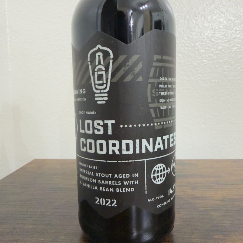 Bottle Logic Brewing Lost Coordinates 2022 - Bourbon Barrel Aged Imperial Vanilla Stout - Comoros, Cook Islands & Costa Rica Vanilla Blend - 500ml