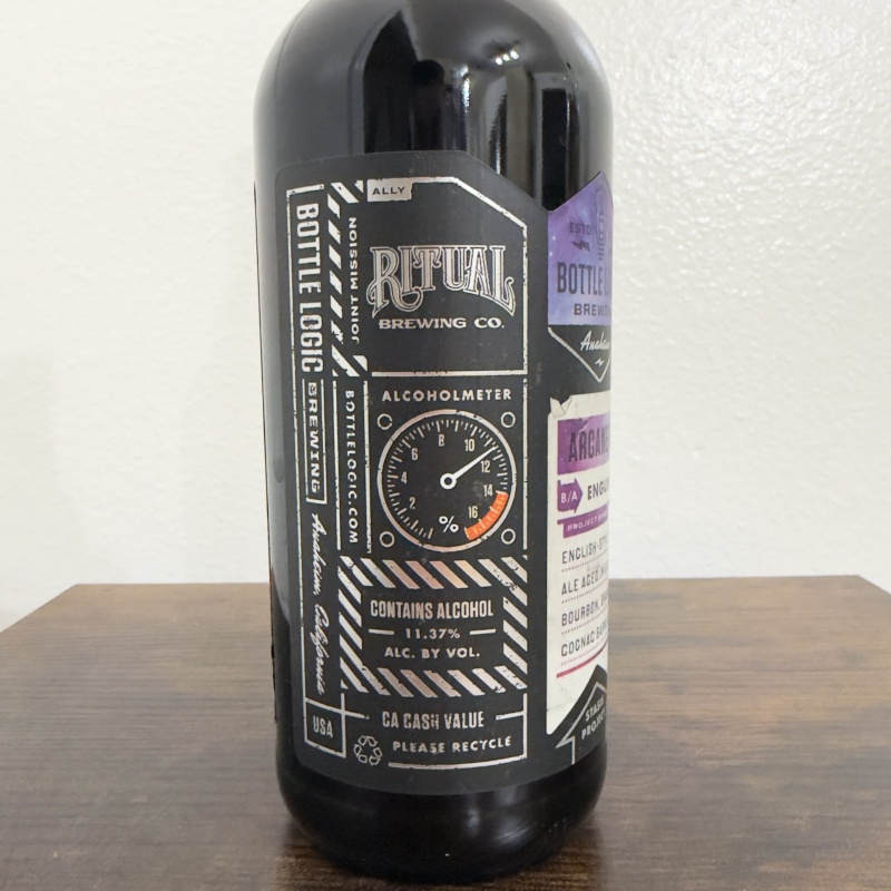 Bottle Logic Brewing x Ritual Brewing Arcane Rituals 2021 - BA English-Style Barleywine - Bourbon, Brandy & VSOP Cognac Barrels - 500ml - Batch 002