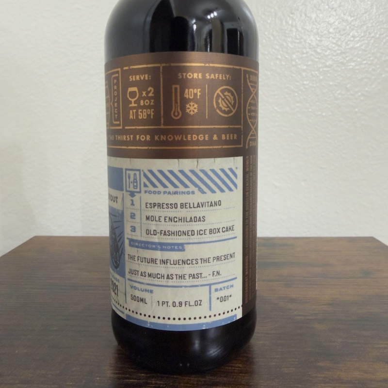 Bottle Logic Brewing Degree of Motion 2021 - Bourbon Barrel Aged Cookies & Cream Imperial Stout - Oreo, Cacao Nibs, Marshmallow - 500ml - Batch 001