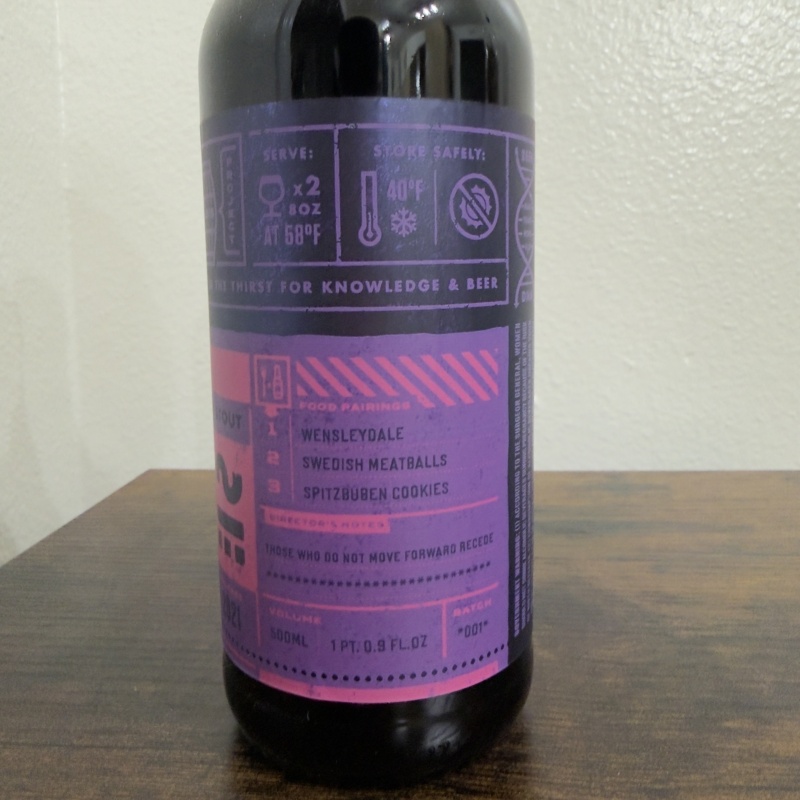 Bottle Logic x Homage Brewing Currant War 2021 - Bourbon Barrel Aged Imperial stout Batch 001