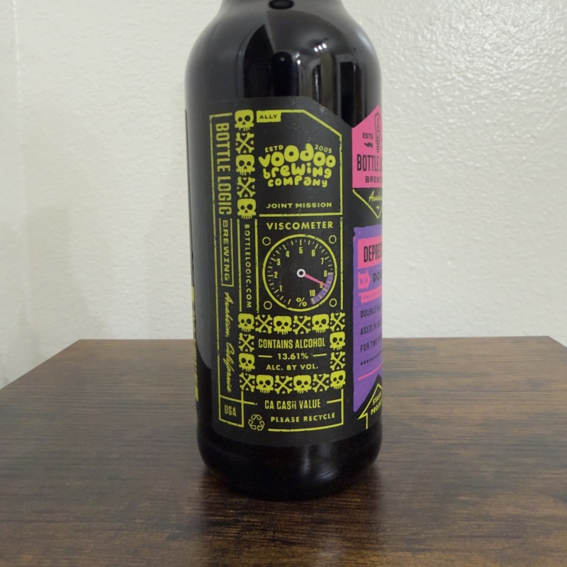 Bottle Logic x Voodoo Brewing Deprecophonia 2021 - Bourbon Barrel Aged Double Mash Imperial Stout - 2 Years Aged - 500ml - Batch 001
